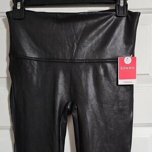 SPANX Faux Leather Leggings - Black